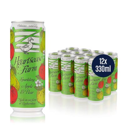Heartsease Farm Sparkling Apple & Pear 12 x 330ml