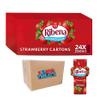 Ribena Strawberry Flavour Fruit Juice 24x 250ml Real Fruit | Rich In Vitamin C | No Artificial Colours or Flavours | Ready To Drink Boxed Treatz view 1