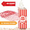 Grehge corn Bags - 40 Pcs 1oz Concession-Grade Bags, Popcorn Machine Accessories for Popcorn Bars, Movie Nights, Concessions view 2