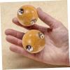 2pcs Fitness Handball Massage Baoding Balls with Chime Exercise Chinese Balls Yang Balls Hand Balls Stress Balls for Adults Handballs Enamel Elderly The Gold Hand Type view 4