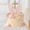 2 Pcs Cross Cake Toppers Rhinestone Cross Cupcake Toppers Glitter Crystal Dessert Cake Decorations for Birthday Wedding Baby Shower Christmas Baptism Communion Christening Religious Party Supplies view 4