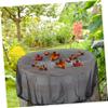 Healeved 4pcs 80cm Black Polyester Water Butt Mesh Covers for Rain Barrels Outdoor Water Bucket Protective Net with Drawstring Adjustable Filter for Garden Rainwater Collection view 3