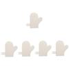 minkissy 5pcs Heat Resistant BBQ Gloves Sauna Mitten Felt Shower Sauna Glove Heat Protecting Mitt Exfoliate view 1