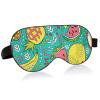 Fruit Sleep Mask Blindfold Blackout Cooling Funny Eye Mask for Sleeping with Elastic Strip for Women Man Pine Watermelon Pear Banana Color view 1