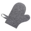 FOMIYES 5pcs Felt Sauna Mitt Heat Insulation Glove for Men Women Comfortable Bathing Sauna Accessory Breathable Quick Dry Design Practical Stylish Grey Color view 2