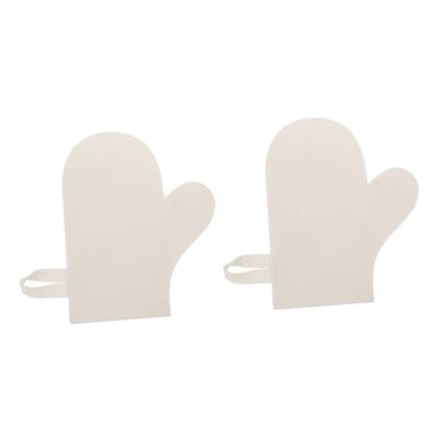 FOMIYES 2pcs Sauna Glove Heat Protecting Felt Shower Sauna Mitt for Bathing for Heat Protection