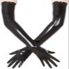 0.8Mm Black Moulded Shoulder Length Latex Gloves,Black,X-Large view 1