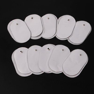 10Pcs Silicone Gel Tens Units Electrode Replacement Massagers Pads Practical Massage Accessories Massage Equipment for Back Pain