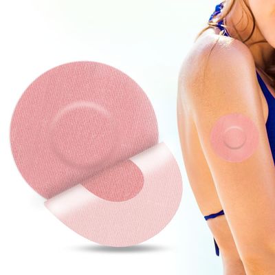 YOUSHARES 20 Packs Freestyle Libre 2 sensor Patches - Libre Sensor Covers Waterproof Adhesive Patches, Skin Friendly Diabetic Sensor Covers (Pink), 1 Count