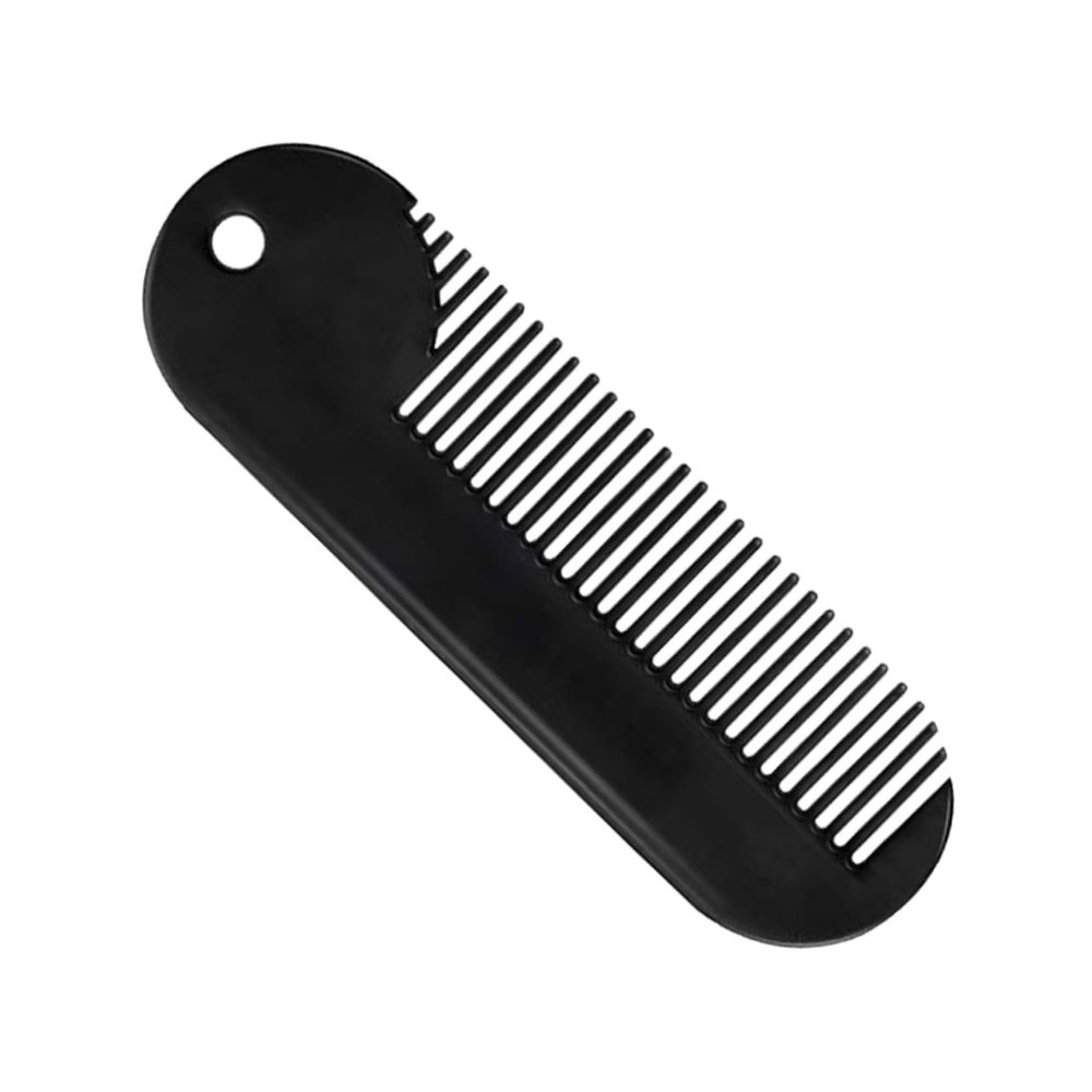 Beavorty Beard Comb Set for Men Zinc Alloy Wide Tooth Hair Styling Tool Portable Rustproof Grooming Accessory for Goatee and Jaw Line