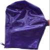 100% Natural Rubber Gummi Latex Mouth with Back Zipper,Purple,Small view 1