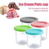 Ice Cream Tubs for Ninja Creami, 2/4 PCS Ice Cream Containers with Lids, Safe & Leak-Proof Ice Cream Pints for Ninja Creami NC301 NC300 NC299AMZ CN305A CN301CO Series Ice Cream Maker (Grey+Pink) view 3