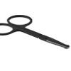 Wishbeauty Professional Small Ear Nose Hair Scissors, Curved and Safety Rounded Tip Grooming Trimming Beauty Shears for Nail, Toenail, Facial, Mustache, Eyebrows, and Eyelashes (Black 3pcs Set) view 3