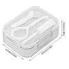 Stalf Denture Case | Double Layer Denture Cleaning Case | Compact Denture Case Container Cleaning Care for Dentures Aligner Mouth Guard view 4