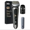 Braun Series 9 Pro+ Electric Shaver with 5 Pro Shaving Elements, Men's Electric Shaver, Long Hair Trimmer, Cleaning Station, Charging Case, PowerCase, Made in Germany, 9575cc, Grey view 1