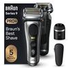 Braun Series 9 PRO +, Electric Beard Razor, Precision Trimmer, Travel Case, Flexible Blades, Smart Care Station, Dry or Under Water Use, Lithium Ion Battery, Gift Idea, 9567cc Silver view 1