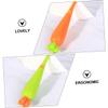 FRCOLOR 6pcs Boys and Girls Manual Carrot Toothbrush Soft Bristles Carrot Shaped Toothbrush for Toddlers view 2