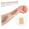 FOMIYES Waterproof Scar Cover Sticker 10 Pieces Medium Deep Skin Tone Concealer Tape for Tattoo Cover and Scar Concealing, Invisible Breathable Flaw Concealer for Body and Face Use view 4