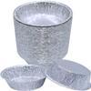 100 x Round Foil Pie Dishes Recyclable Aluminium Pie Pans -110mm x 33mm - Tarts Oven Cook Baking Mince Pie, Christmas Pies and More view 1