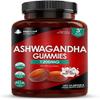 Ashwagandha Gummies 1200mg  3 Months Supply High Strength 5% Withanolides - Real Fruit Juice, No Artificial Colours or Flavours  Pure Ashwagandha Root Extract, Gluten Free, UK Made by New Leaf view 1