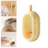 Milageto Soap Dispensing Cleaning Brush Soap Foam Shoe Scrubbing Brush Portable Multifunctional Clothes Shoes Washing Brush Household, Yellow 1pcs, 12cmx6.5cmx2.5cm view 3