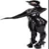 ANTIY Sexy Black Latex Full Body Catsuit with Cat Ear Hood, Gloves, Socks & Neck Collar, Ladies, X-Small view 1