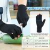 Happymart Arthritis Gloves for Women - Carpal Tunnel Relief Compression Gloves, Rheumatoid Osteoarthritis, Fingerless Gloves for Women Men, 2 Pairs (Pure Black, Medium) view 3