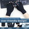 Happymart Arthritis Gloves for Women - Carpal Tunnel Relief Compression Gloves, Rheumatoid Osteoarthritis, Fingerless Gloves for Women Men, 2 Pairs (Pure Black, Medium) view 4