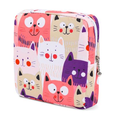 KALIONE Sanitary Napkin Storage Bag, Portable Holder for Pads, Period Pouch for Teen Girls, Reusable Sanitary Bag