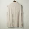 Linen vest men's vest top cardigan vest loose regular fit top casual style jacket summer men blouse casual jacket suit vest regular fit casual shirt Henley shirt, khaki, XXXL view 4