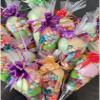 Retro Sweet Pre Filled Cones Kids Party Bags Children's Birthday Party Bags Favours, Unisex - Assorted Sweet Cone with colorfull Bow (1 Count (pack of 30)) view 2