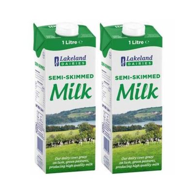2 x 1 Litre Semi Skimmed Milk