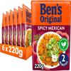 BEN'S ORIGINAL Spicy Mexican Microwave Rice, Bulk Multipack 6 x 220g pouches view 1