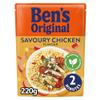 Ben's Original Microwave Rice Pouch, Savoury Chicken Flavour, Wholesome Easy to Prepare Rice, Suitable for Vegetarians, 6 x 220g Multipack view 3