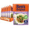 BEN'S ORIGINAL Roasted Garlic Microwave Rice, Bulk Multipack 6 x 220g pouches view 1