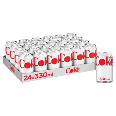Diet Cokke Cans | Sugar Free | Fizzy Drink | Great Coke Taste | Pack of 24