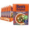 BEN'S ORIGINAL Smokey BBQ Microwave Rice, Bulk Multipack 6 x 220g pouches view 1
