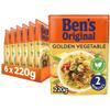 BEN'S ORIGINAL Golden Vegetable Microwave Rice, Bulk Multipack 6 x 220g pouches view 1
