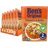 BEN'S ORIGINAL Tomato and Basil Microwave Rice, Bulk Multipack 6 x 220g pouches view 1