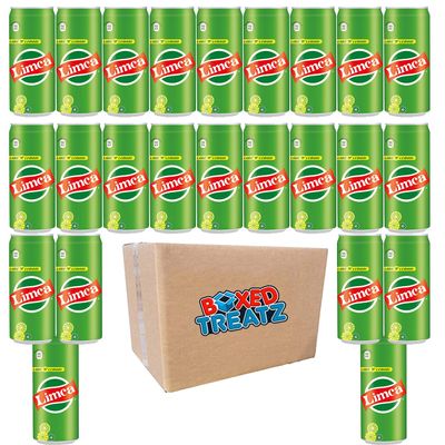 Limca Can 300ml Pack Of 24 Soft Drink Refreshing Lemon Drink Limca Indian Lime Flavoured Sparkling Drink Made With Real Lemon Juice And Lime Juice Boxed Treatz