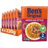 BEN'S ORIGINAL Mexican Style Microwave Rice, Bulk Multipack 6 x 220g pouches view 1