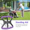 Lift Standing Aid, Skid Proof Grip Stand Lifting Aid Device Ergonomic for Nursing Homes (Purple) view 2