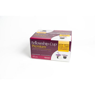 Broadman Church Supplies, Premium Easy-to-Open Dual Tab, Pre-filled Communion Fellowship Cup, 100% Concord Grape Juice blend and Wafer Set, 500 Count