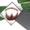 Danlai Human Face Brown Lace False Beard Cosplay Prop view 3