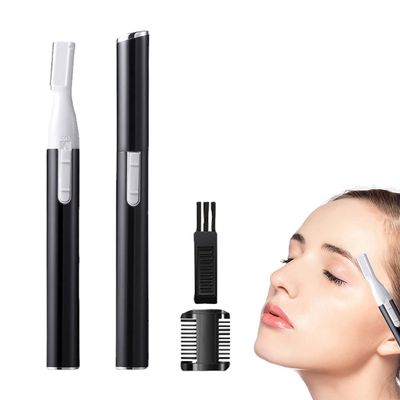 Electric Eyebrow Trimmer Portable Ladies Eyebrow Shaver Durable Electric Eyebrow Razor for Brows Face Cheek Lips Peach Fuzz
