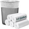 20L Bin Bags, Small Bin Bags Kitchen Food Waste Bin Liners Thick Bathroom Rubbish Bags, Corn Starch White Trash Bags Fit 18~20 Liter Trash Can, 100 Count view 1