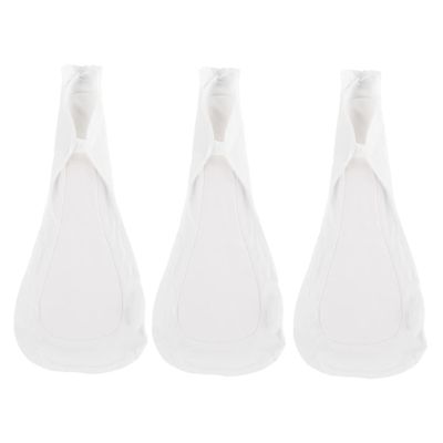 BCOATH Washable Reusable Menstrual Cotton Pads Sanitary Napkins with Button Snap, 3pcs Pack Long Pads for Postpartum Care and Female Urinary Incontinence, Suitable for Travel