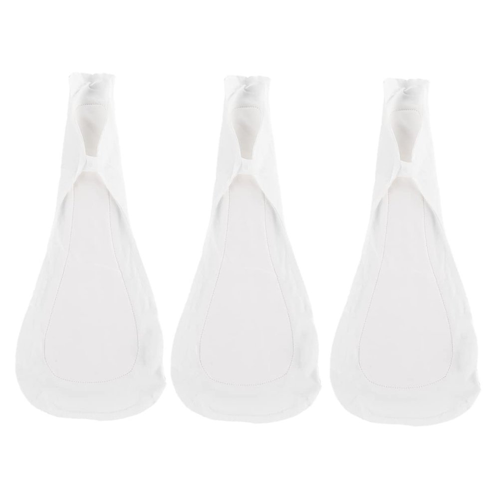 BCOATH Washable Reusable Menstrual Cotton Pads Sanitary Napkins with Button Snap, 3pcs Pack Long Pads for Postpartum Care and Female Urinary Incontinence, Suitable for Travel