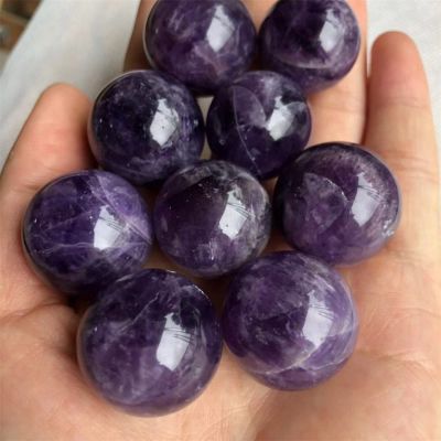 Natural Dream Amethyst Ball Quartz Crystal Sphere Reiki Healing For Living Room Home Decor Gifts,20mm-25mm