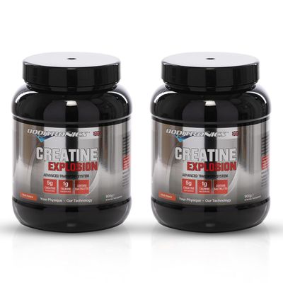 Boditronics Creatine Explosion 900g Creatine Monohydrate Powder Contains with Magnesium, L Taurine Creatine for Increase Muscle Growth, Power, Strength, Available in Fruit Punch Flavour (2)